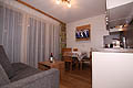 Apartment Murmli (no. 10) sleeps 2-3 - living-cum-bedroom (double bed and couch), shower, WC, kitchenette with dishwasher and microwave oven, cable TV, safe direct-dial phone, W-LAN and south-facing balcony.