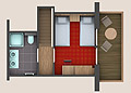 Floor plan of Apartment Reineke (no. 32)