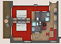 Floor plan Apartment Adebar (no.13)