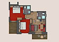 Floor plan of Apartment Lampe (no. 21)