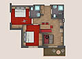 Floor plan of Apartment Isegrim (no. 31)