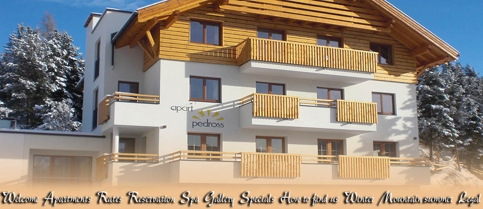 Apartments Vacation flats and rooms in the Haus Pedross in Serfaus at the Sun plateau in Tyrol