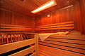 Sauna with colored light and infrared cabin for body and soul - spacious resting room for relaxing and feeling well...
